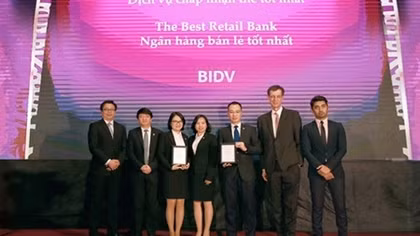 BIDV - “Ngân hàng Bán lẻ tốt nhất Việt Nam” 5 năm liên tiếp