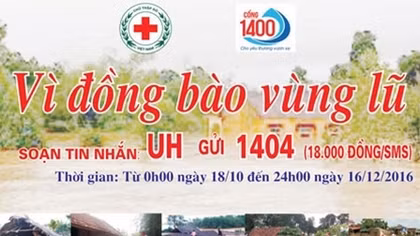 Kêu gọi ủng hộ đồng bào miền Trung khắc phục hậu quả mưa lũ