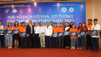 Bế mạc giải cờ vua đấu thủ mạnh toàn quốc 2020