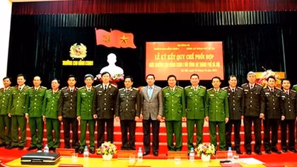 Ký kết Quy chế phối hợp giữa Trường Cao đẳng CSND I và Công an Hà Nội