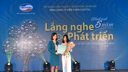 Viettel trao giải “Lắng nghe để phát triển” năm 2018