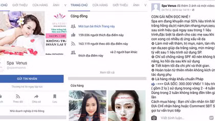 Cảnh giác với chiêu mời đi spa… miễn phí