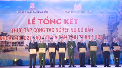 Tổng kết thực tập công tác nghiệp vụ cho sinh viên cảnh sát