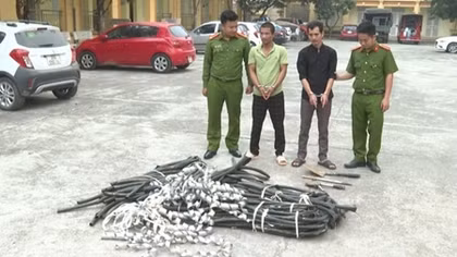 Bắt giữ cặp "đạo chích" chuyên cắt dây cáp điện