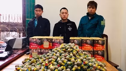 Bắt quả tang vụ vận chuyển 90 kg pháo nổ