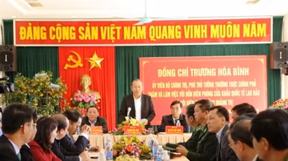 Phó thủ tướng Trương Hòa Bình khảo sát công tác phòng chống buôn lậu, gian lận thương mại tại Quảng Trị