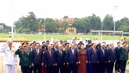 Lãnh đạo Đảng, Nhà nước vào Lăng viếng Chủ tịch Hồ Chí Minh