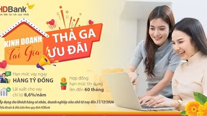 Kinh doanh tại gia, thả ga ưu đãi cùng HDBank