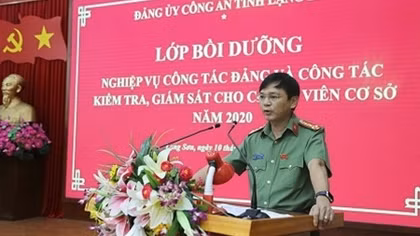 Công an Lạng Sơn tập huấn nghiệp vụ công tác tổ chức xây dựng Đảng năm 2020
