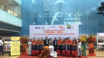 Vietjet khai trương đường bay thẳng duy nhất giữa Nha Trang và Busan (Hàn Quốc)