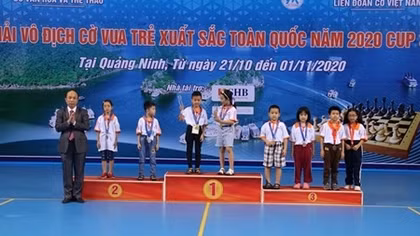 Bế mạc giải Cờ vua trẻ xuất sắc toàn quốc 2020