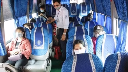 Còn tình trạng hành khách, lái xe chưa thực hiện nghiêm quy định phòng dịch