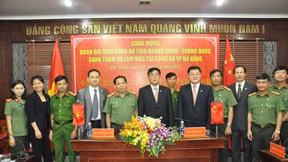 Công an tỉnh Quảng Đông thăm và làm việc với Công an Đà Nẵng