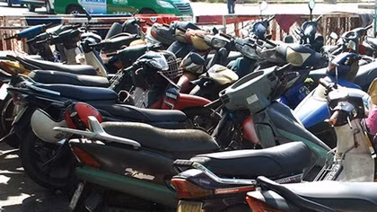 CA huyện Mỹ Lộc tìm chủ sở hữu xe mô tô