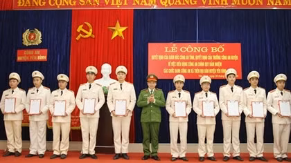 Công an Yên Bái điều động 384 cán bộ chính quy về xã