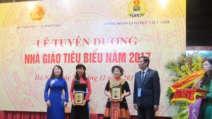 Tuyên dương 168 nhà giáo tiêu biểu toàn quốc năm 2017