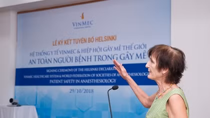 Vinmec hướng đến mục tiêu trở thành bệnh viện an toàn nhất Đông Nam Á về gây mê phẫu thuật