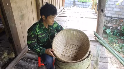 Đệ nhất làng nghề đan lát vùng sơn cước