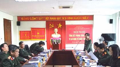 Cụm thi đua số 9 tổng kết phong trào thi đua “Vì An ninh Tổ quốc” năm 2018