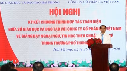 Ký kết hợp tác quốc tế nâng cao năng lực dạy và học tiếng Anh, tin học trong nhà trường