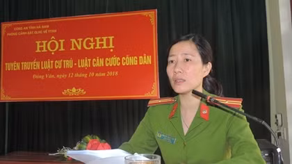 Công an tỉnh Hà Nam tuyên truyền Luật cư trú, Luật căn cước công dân
