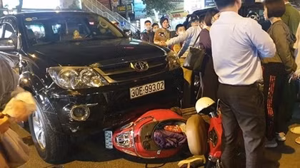 Tài xế Fortuner gây tai nạn liên hoàn ở Giảng Võ vi phạm nồng độ cồn