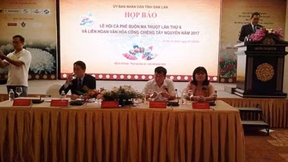 Lễ hội cà phê Buôn Ma Thuột và Liên hoan văn hóa cồng chiêng Tây Nguyên năm 2017