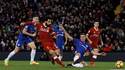 Liverpool và Chelsea cầm chân nhau trên sân Anfield