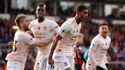 Rashford lập công, MU lội ngược dòng trước Bournemouth