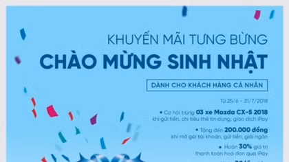 Cơ hội trúng 3 xe ô tô Mazda CX5 khi giao dịch với VietinBank