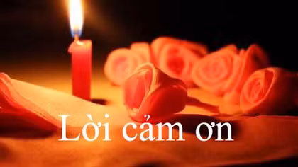 Lời cảm ơn