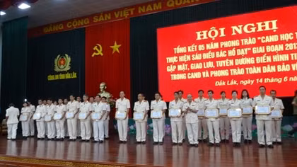  Công an tỉnh Đắk Lắk nhận được nhiều thư khen