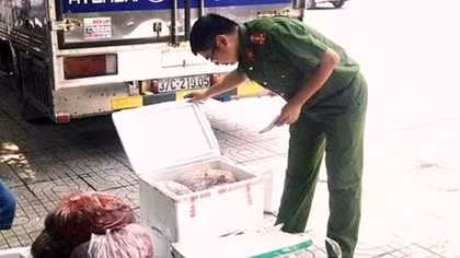 Phát hiện nhiều tấn nội tạng động vật không rõ nguồn gốc