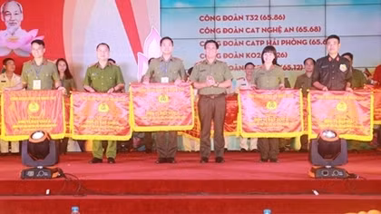 Bế mạc Hội thi Công đoàn giỏi trong CAND, khu vực phía Bắc
