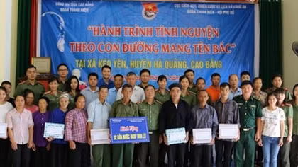 Cục Khoa học, Chiến lược và Lịch sử Công an hành trình tình nguyện tại Cao Bằng