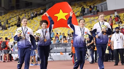 Đại thắng tại SEA Games 29, điền kinh được "thưởng nóng" 1,1 tỷ đồng