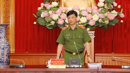 Thứ trưởng Nguyễn Duy Ngọc làm việc về tuyên truyền các chuyên đề công tác của Bộ Công an