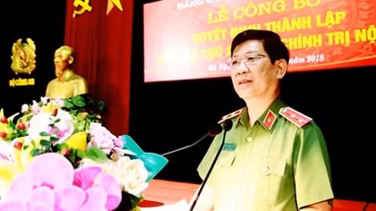Công bố quyết định thành lập Đảng bộ Cục An ninh chính trị nội bộ