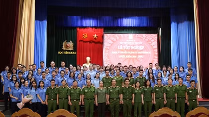 Ngành Tư Pháp hình sự, Học viện CSND tổ chức lễ tốt nghiệp cho sinh viên