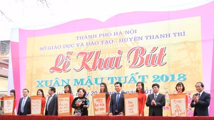 Hà Nội tổ chức Lễ khai bút đầu xuân Mậu Tuất 2018