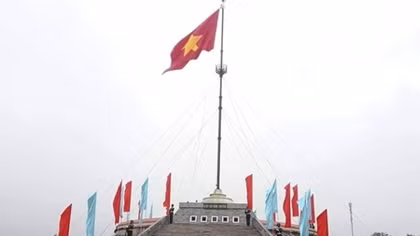 Lễ thượng cờ thống nhất non sông ở đôi bờ Hiền Lương- Bến Hải