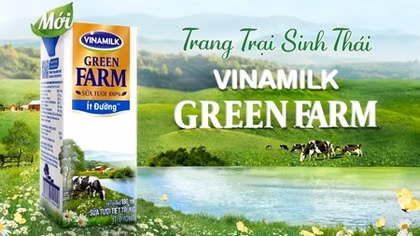 Vinamilk ra mắt sữa tươi Green Farm từ trang trạng sinh thái