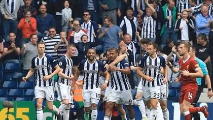Mohamed Salah ghi bàn, Liverpool vẫn bị West Brom chia điểm