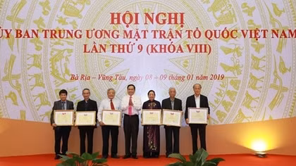 Bế mạc Hội nghị Ủy ban Trung ương Mặt trận Tổ quốc Việt Nam lần thứ 9