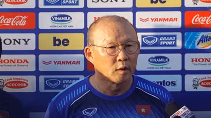 HLV Park Hang-seo: Mục tiêu của Việt Nam là ngôi đầu bảng