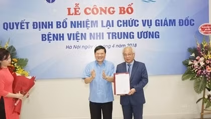 Ông Lê Thanh Hải được bổ nhiệm lại chức vụ Giám đốc BV Nhi Trung ương