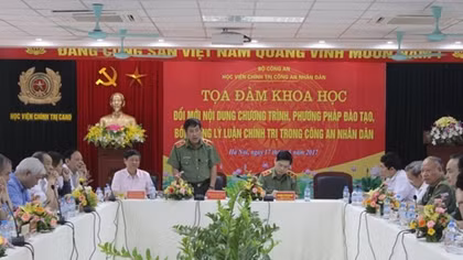 Nâng cao năng lực đào tạo, bồi dưỡng lý luận chính trị trong CAND