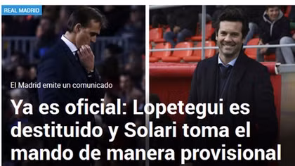 Real chính thức sa thải Julen Lopetegui