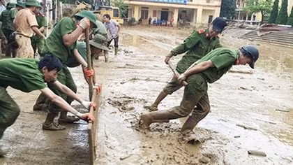 Lực lượng Công an chủ động ứng phó với mưa lớn, giông, lốc