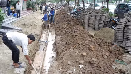 Hà Nội yêu cầu dừng đào đường, vỉa hè trước Tết 15 ngày